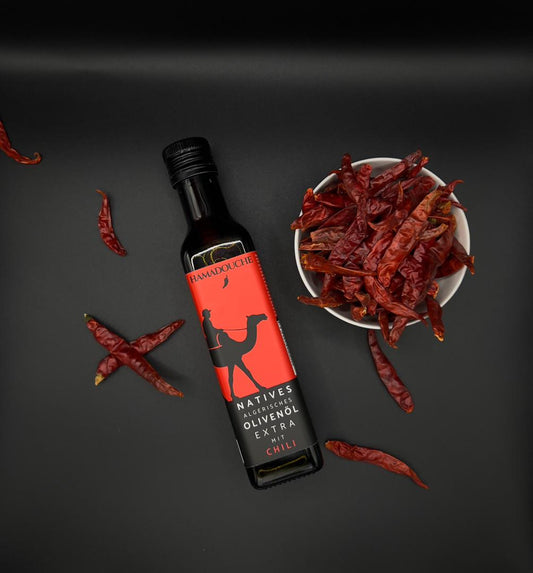 Chili Olivenöl Extra Nativ – Gourmet Infused Olive Oil 250ml
